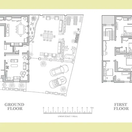 Centre Luxury House With Outdoor Bath And Parking